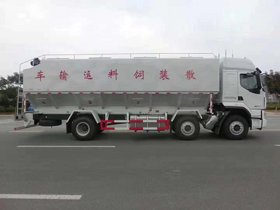 柳汽乘龍小(xiǎo)三軸國六散裝飼料車(chē)圖片